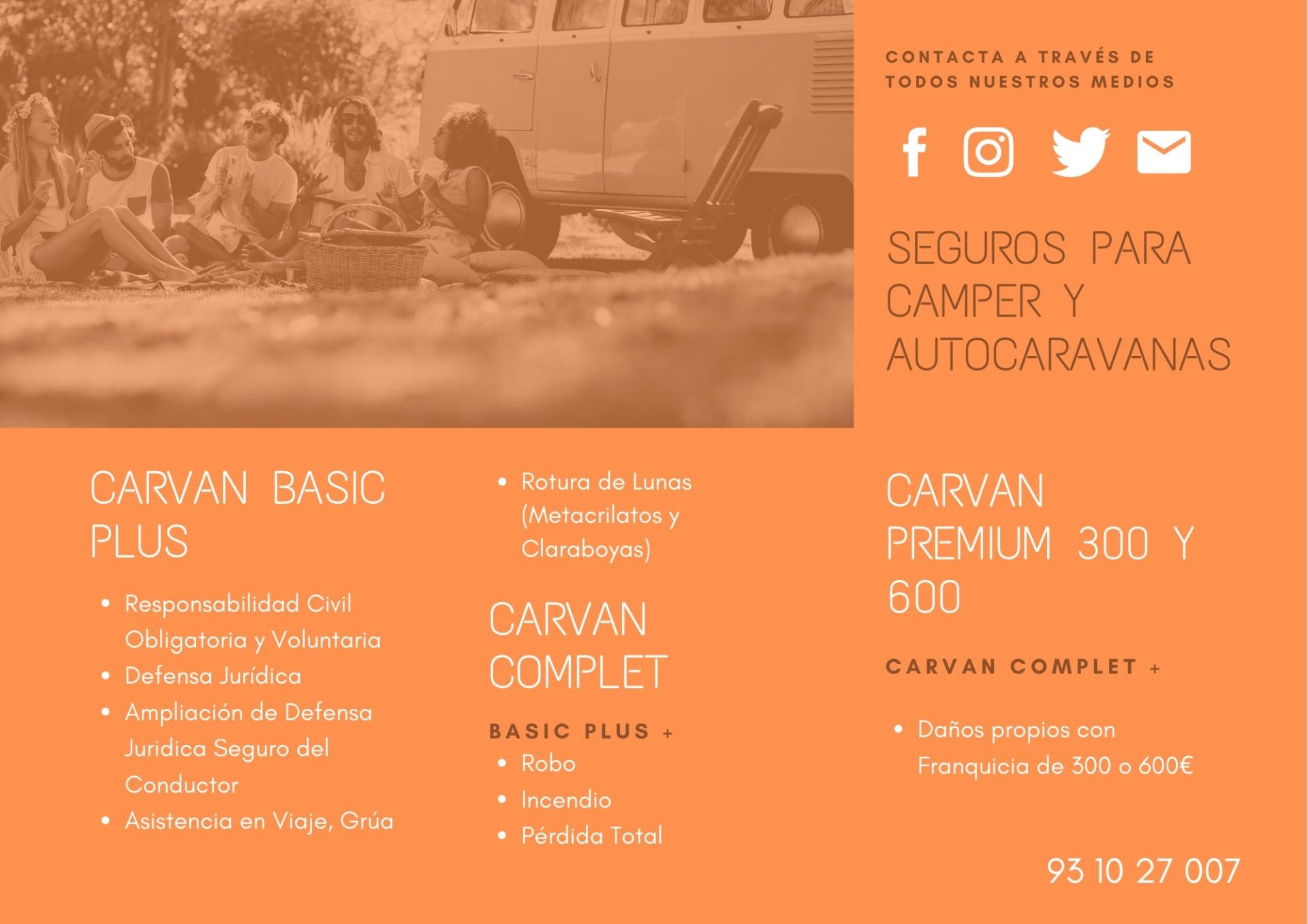 Carvan seguros- autokarabana