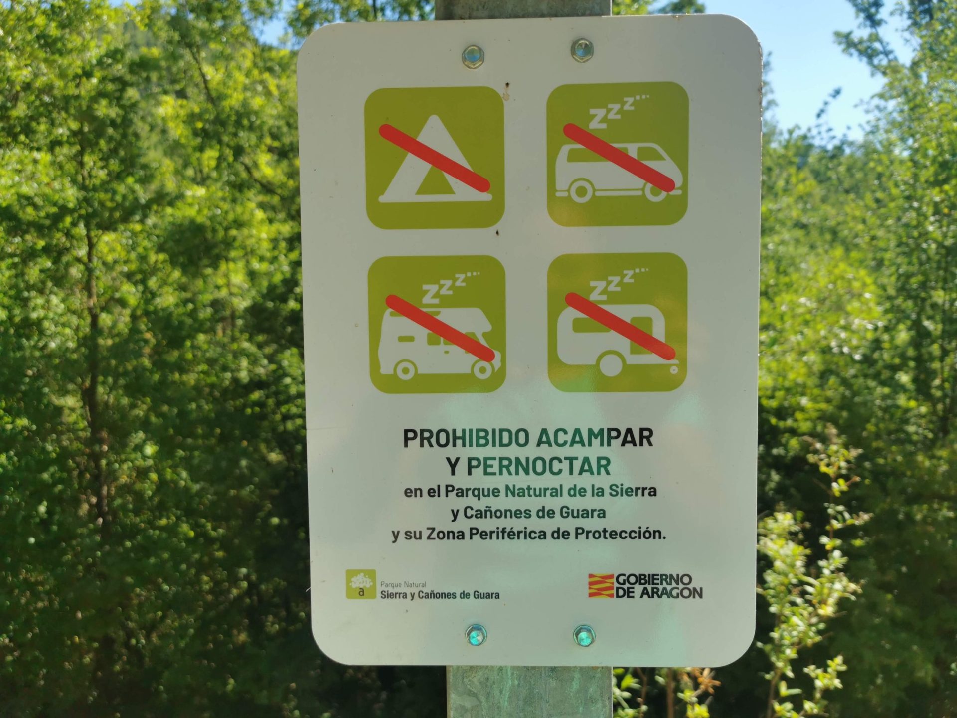 Autokarabanan gaua igarotzea Sierra de Guaran- Araudia