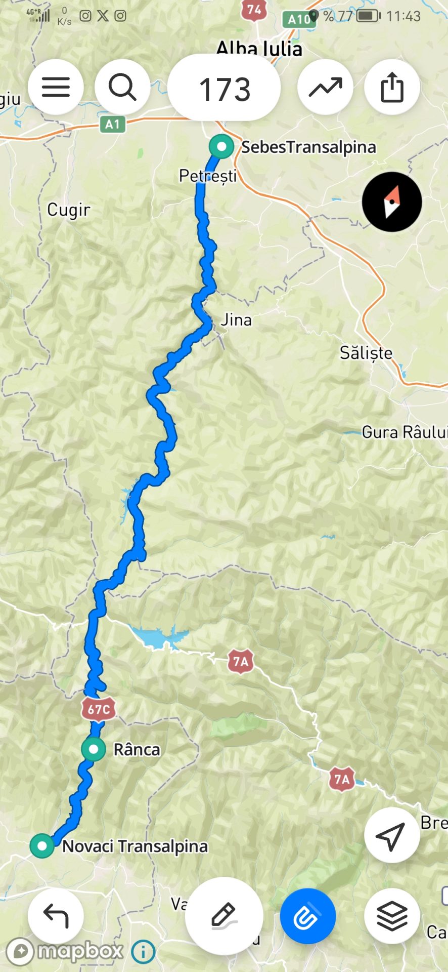 Transalpina errepidea furgoneta kanperrean - Errumania