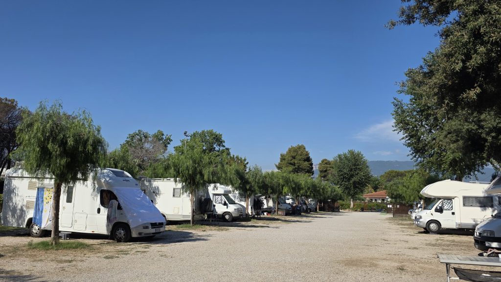 Area atrezzata en el Cilento.